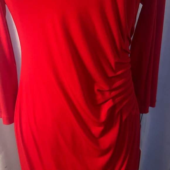 Calvin Klein Red Long Sleeve Dress - Picture 3 of 8
